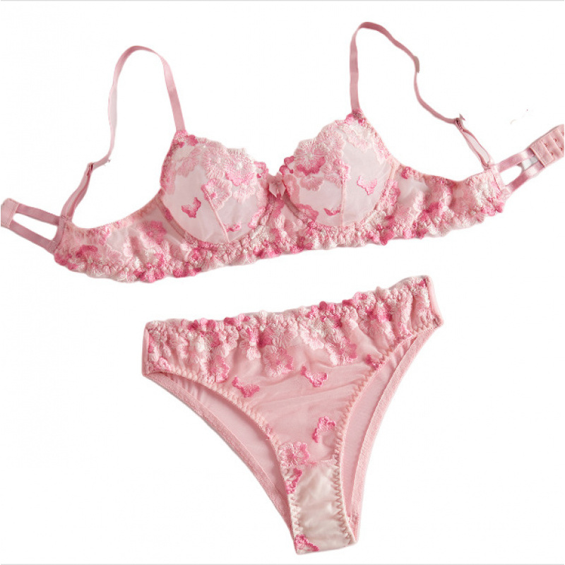 Sheer Bra Lace - Комплект бикини-белья с прозрачным кружевом с